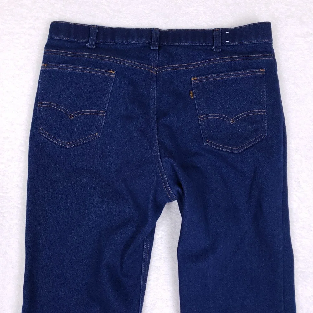 Vintage Levis With A Skosh‎ More Room Jeans W37 L33 USA Dark Wash 90s Fit
